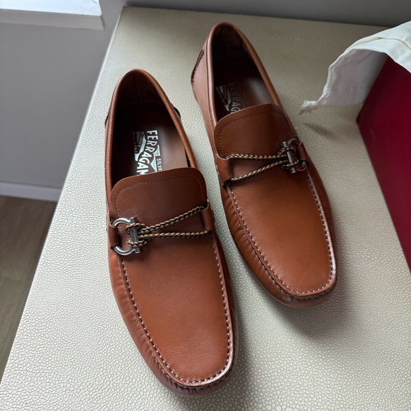 Salvatore Ferragamo Men's Cognac/Brown Loafers